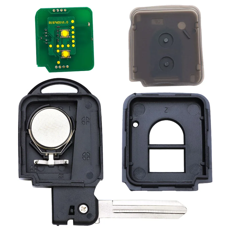 KEYECU 433MHz ID46 / 4D60 Chip 285E34X00A /285E3EB30A, 285E34X00 Remote Key Fob for Nissan Juke Navara Micra Xtrail Qashqai Duke