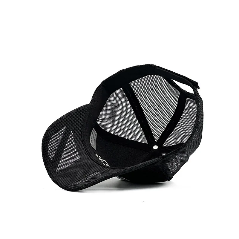 Men's Mesh Baseball Cap Summer Breathable Sports Dad Hat Outdoor Adjustable Casual Trucker Cap 4