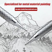 Low Center of Gravity Metal Mechanical Pencil 0.3 0.5 0.7 0.9 2.0mm Lead Refill HB Automatic Pencil Art Sketch Painting Writing 2