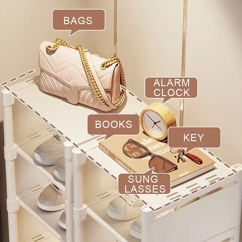 Shoe Organizer for Wall Corner Space Saving