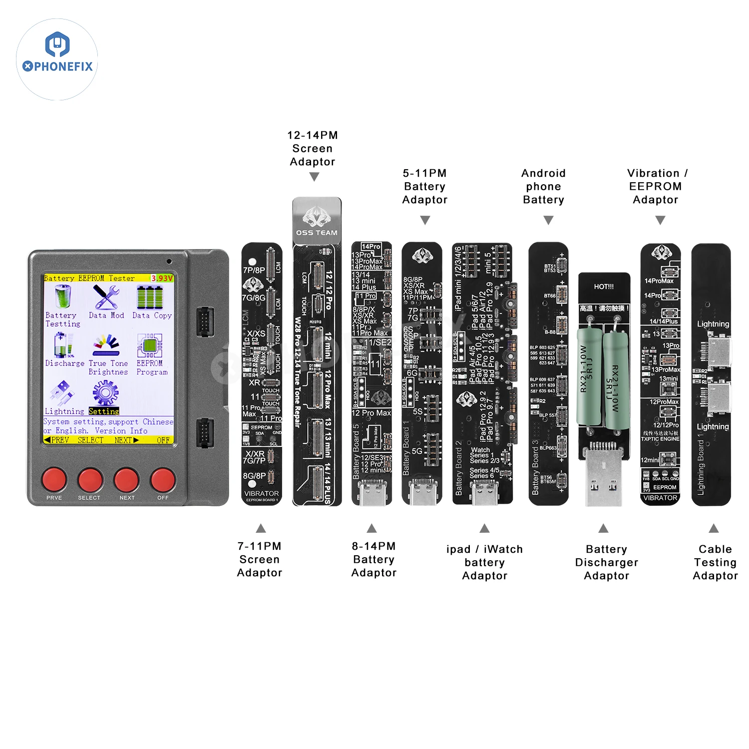 

W28 Pro V8 Многофункциональный тестер экрана батареи iPhone. Истинная тональная вибрация.EEPROM IC Watch. Ремонт обнаружения батареи Android.Исправлена проблема с изменением эффективности для некоторых старых батарей.