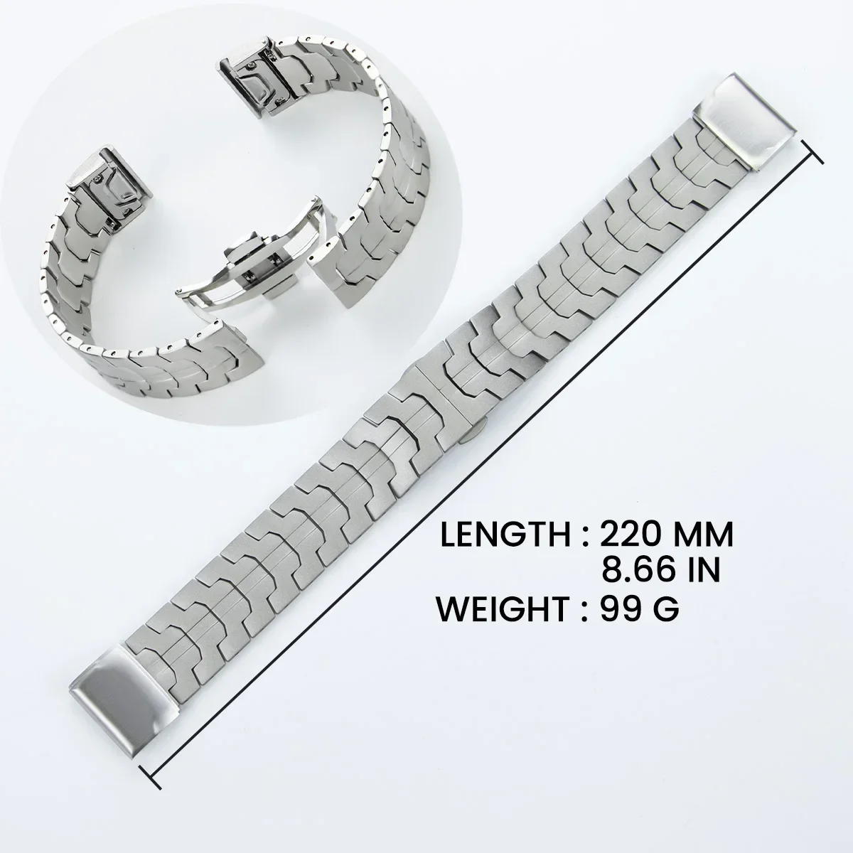 Stainless Steel QuickFit Strap - Premium Metal Band