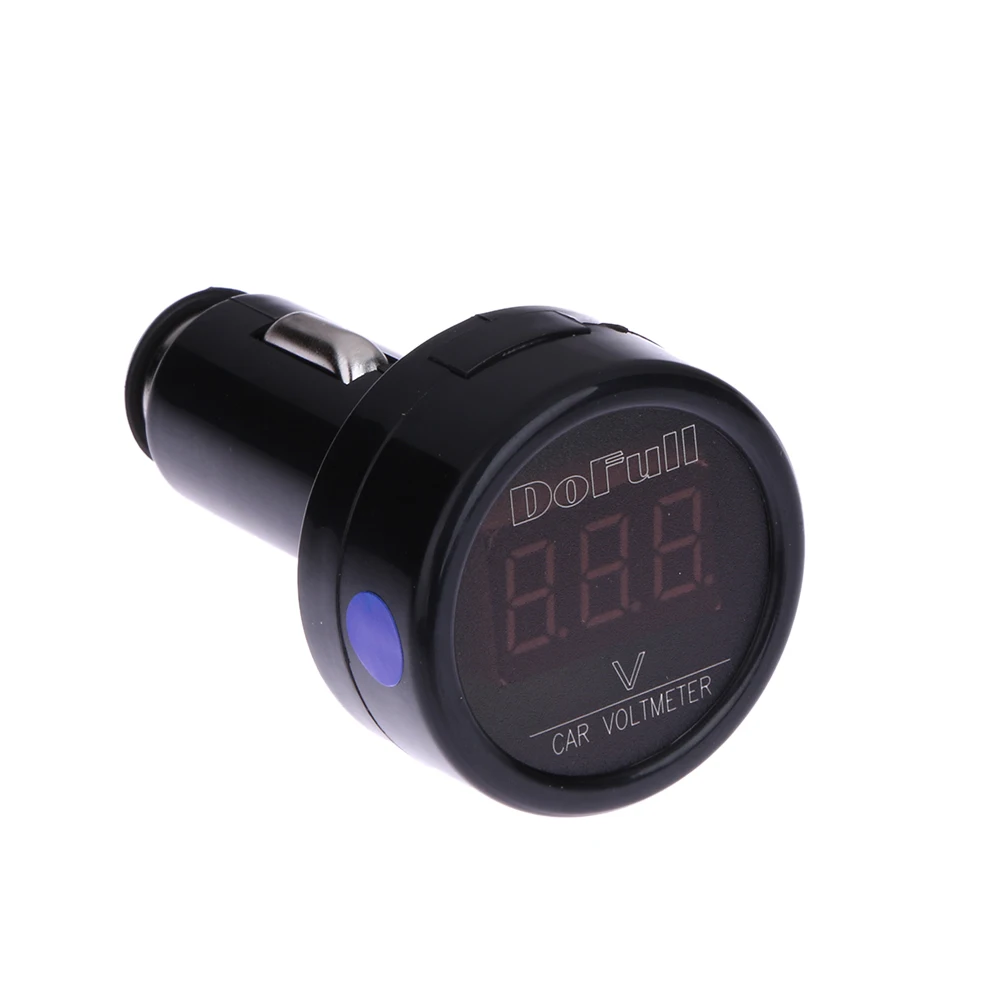 Universal 12V 24V Car Voltage Meter Cigarette Lighter Charger Digital Voltage Meter Voltage Gauge for SUV Sedan Truck
