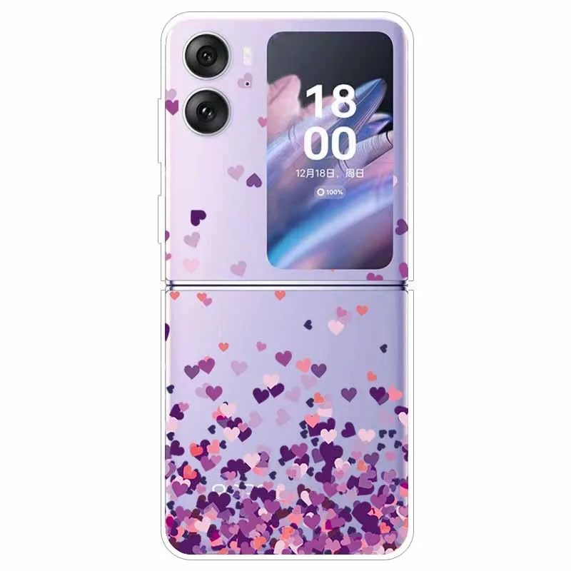 Transparent Hard Case for Oppo Find N2 Flip 5G - Clear Edge Foldable Protection