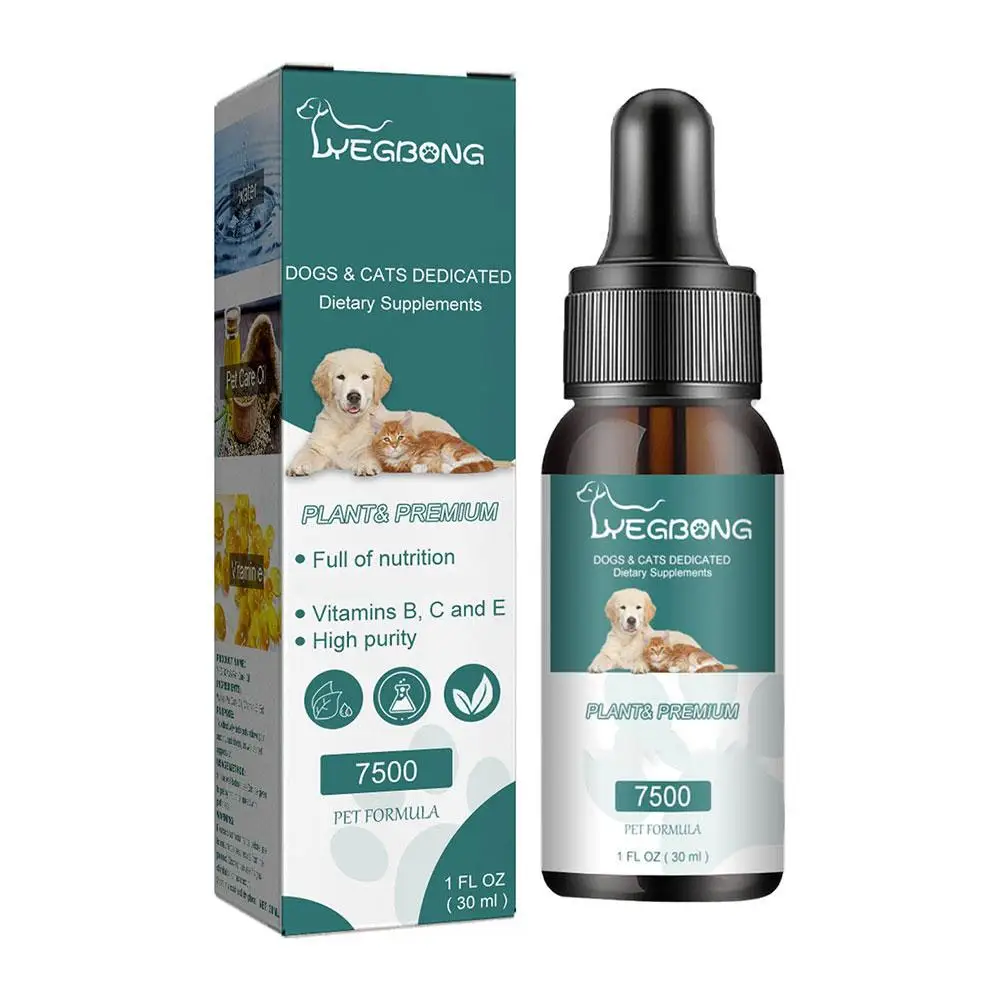 Pet Seed Oil Relieve Pain Inflammation Enhance Immunity Maximum Potency Organically Grown Seed Oil for Cats Dogs 30ml X4E9