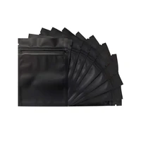 8.5x13cm Matte Black Heat Sealing Small Plastic Zip Lock Package Bag Smell Proof Aluminum Foil Mylar Powder Food Storage Bags 1