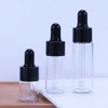 2/3/5ml Empty Mini Dropper Bottle Glass Essential Oil Serum Lotion Liquid Drop For Massage Pipette Bottles Refillable Bottle 5