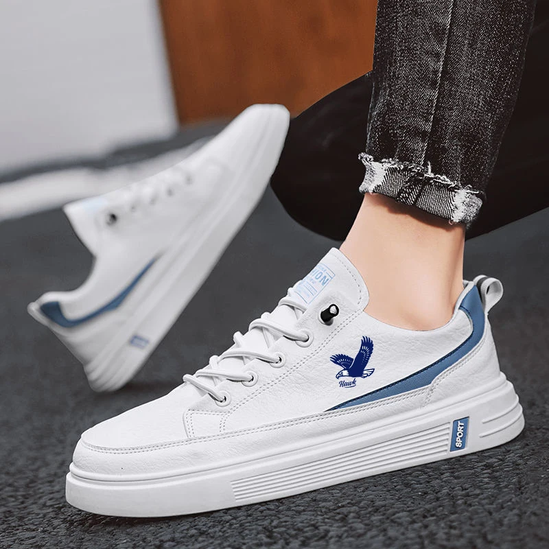 Korean men's shoes lace-up sport running walking shoes for men comfortable breathable shoes hawks shoes