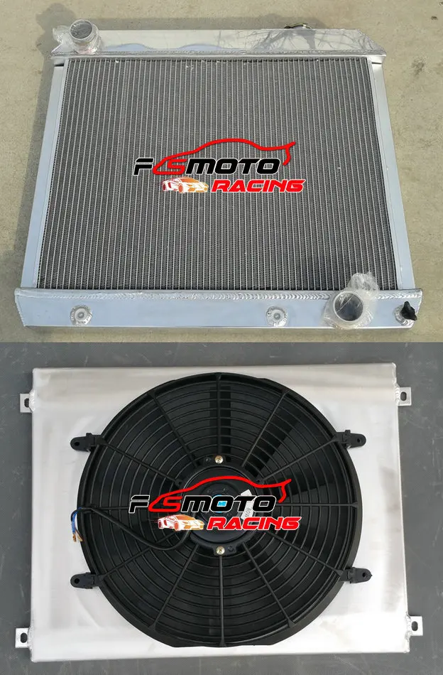Aluminum Radiator+Shroud+Fan FOR Chevy Pickup Truck Chevrolet C/K ...