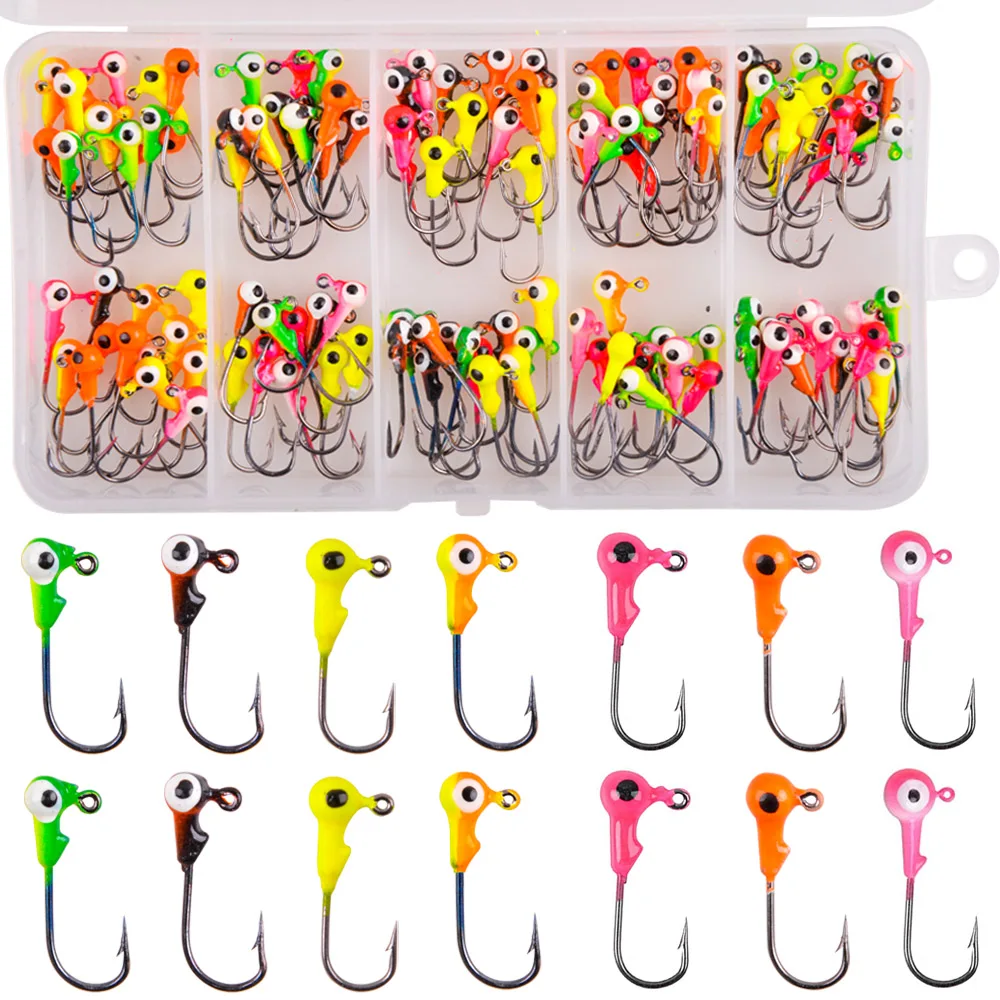 Jig Heads for Fishing hooks Paint Worm Lure Saltwater Jig Head hooks