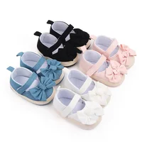 Baby Girl Mary Jane Shoes Spring and Summer Sandal Cute Bowknot Soft Cotton Anti-Slip Sole 2