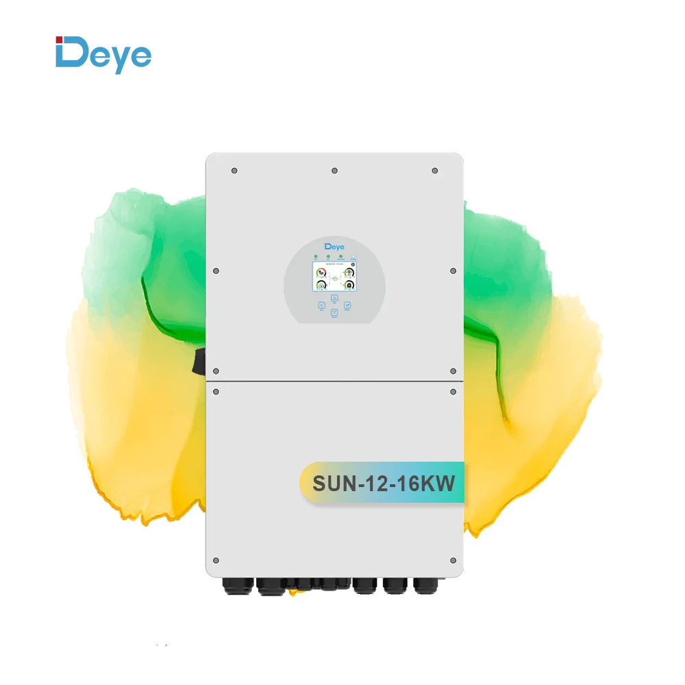 Inverter Ibrido Deye Monofase 12Kw 14Kw 16Kw 3 Mppt Per Inverter Solare Di Accumulo Di Energia In Stock