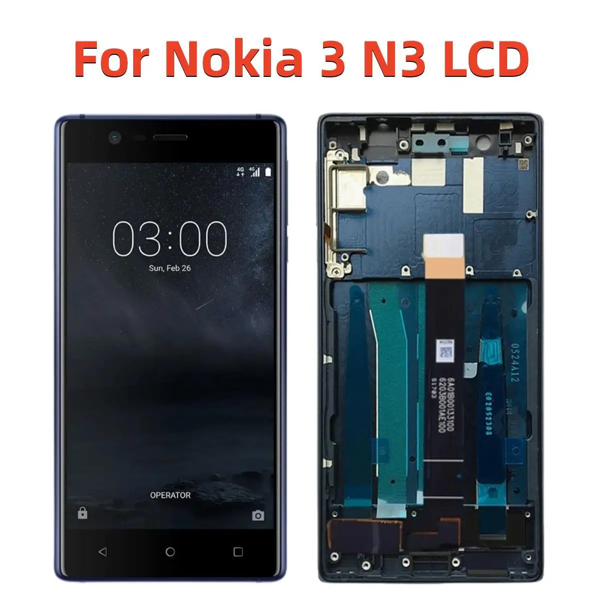 

5.0" For Nokia 3 N3 2017 LCD Display Touch Screen With Frame Replacement For Nokia 3 Display TA-1020 TA-1028 TA-1032 TA-1038 LCD