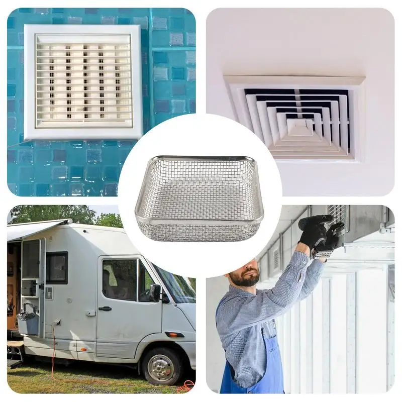 RV Screens For Vents Stainless Steel Ventilation Mesh Cover For Camper RV  Caravan RV Heater Vent Covert Installation Tool For RV - AliExpress
