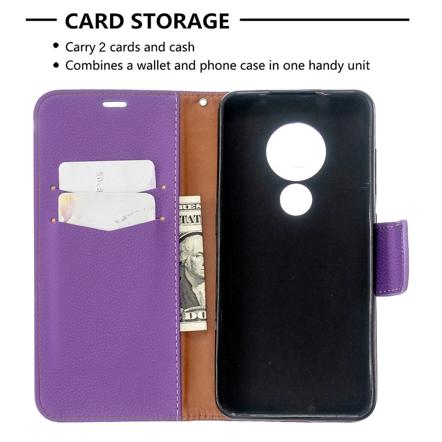 Elegant Executive Leather Wallet Flip Case - Premium Quality Cover