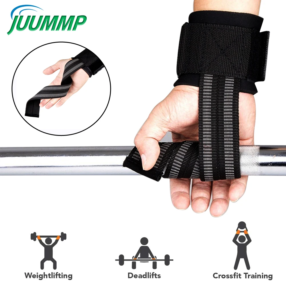 1Pair Gym Lifting Straps,Fitness Bodybuilding Training Gloves Anti slip