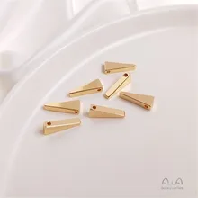 

Diy accessories three-dimensional triangle side hole hanging decoration clavicle necklace earrings pendant handmade accessories