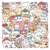 64PCS Cute Chiikawa Stickers Cartoon Laptop Phone Phone Case Luggage Fridge DIY Decal Graffiti Waterproof Sticker Kid Toy 1