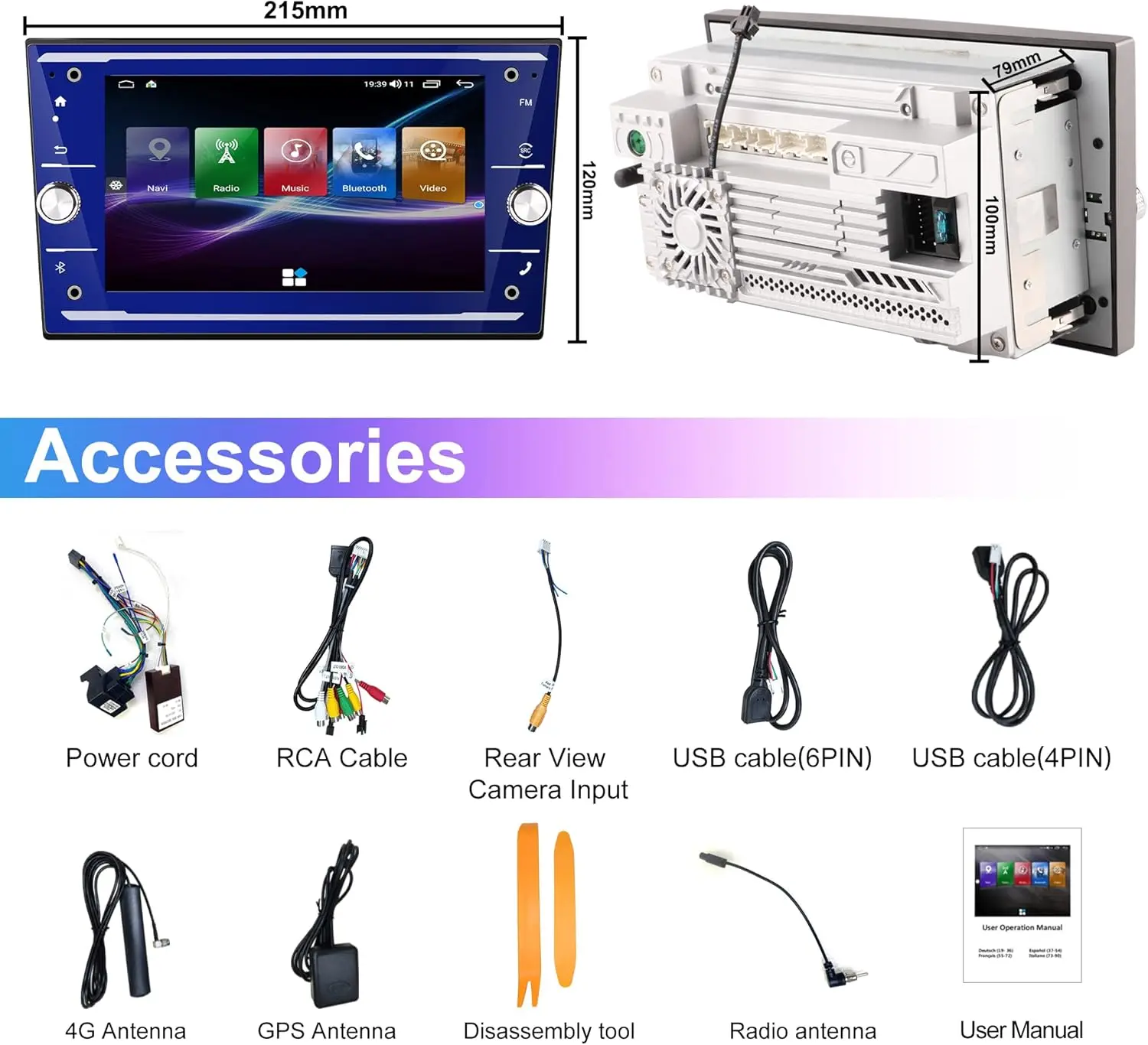 Android 13 Radio for Opel Astra Corsa Zafira Vivara, 7-inch touchscreen car radi