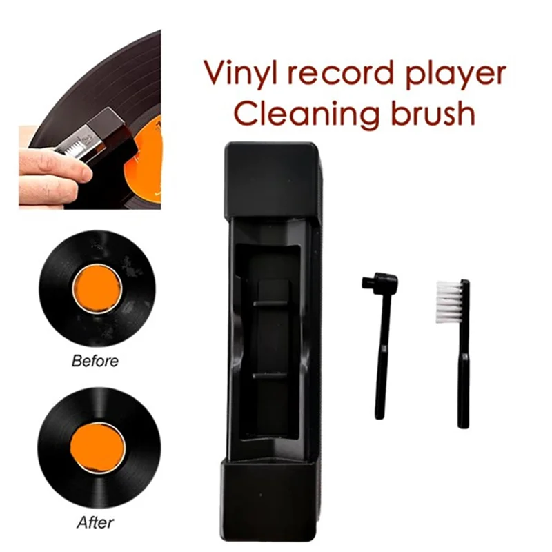 우수한 비닐 레코드 청소 키트 CD/LP 축음기 턴테이블 플레이어 액세서리 용 정전기 방지 벨벳 브러시 먼지 제거제