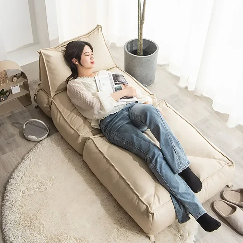 Bean Bag Bed Folding Recliner Beanbag Sofa with Filler