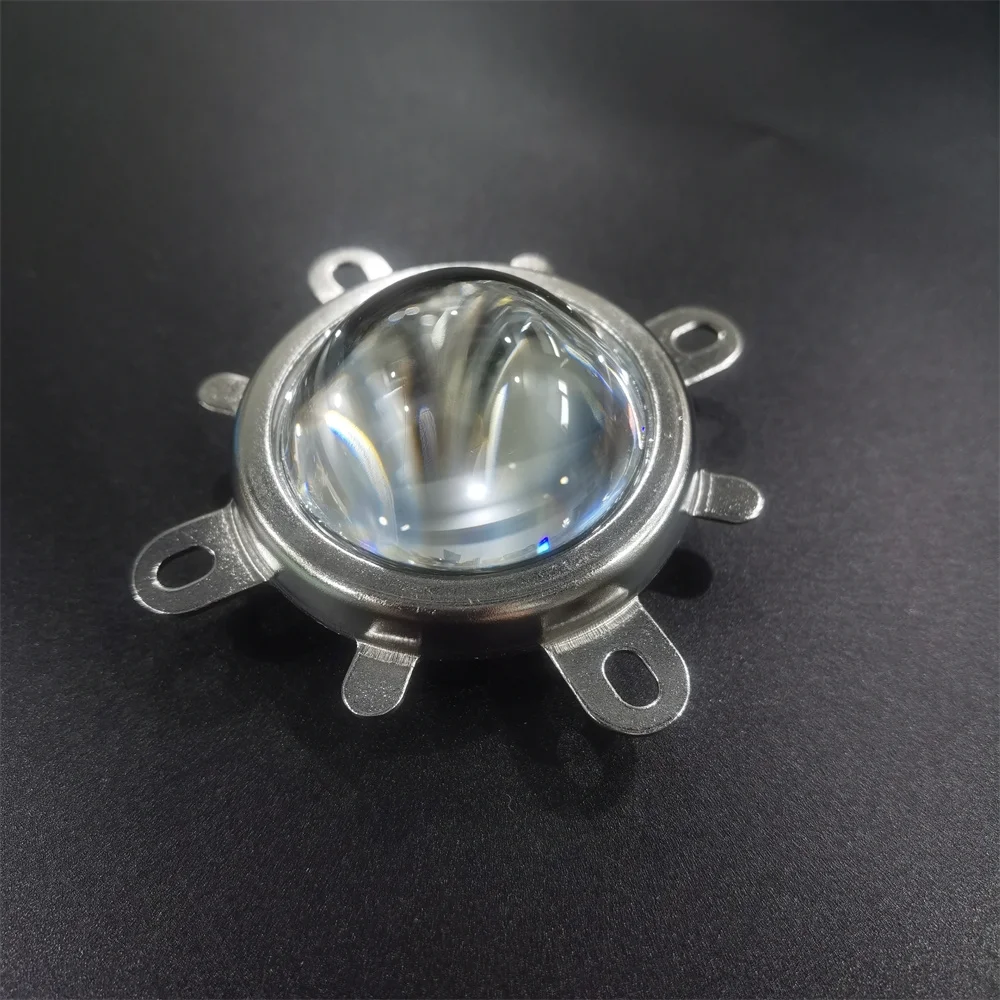 LED Lens Optical Glass Reflector Collimator with Fixed Bracket
