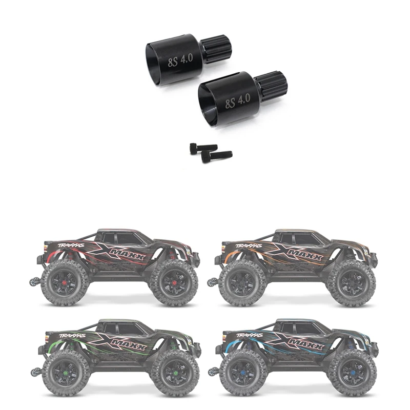 2Pcs 하든 스틸 메탈 드라이브 컵 컵 7754X XMAXX 1/5 8S RC 자동차 업그레이드 부품 액세서리-ABVK