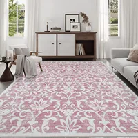Living Room Carpet Retro Floral Large Area Bedroom Plush Rug Luxury High-grade Fluffy Sofa Coffee Table Floor Mat Ковер Tapis 러그 2