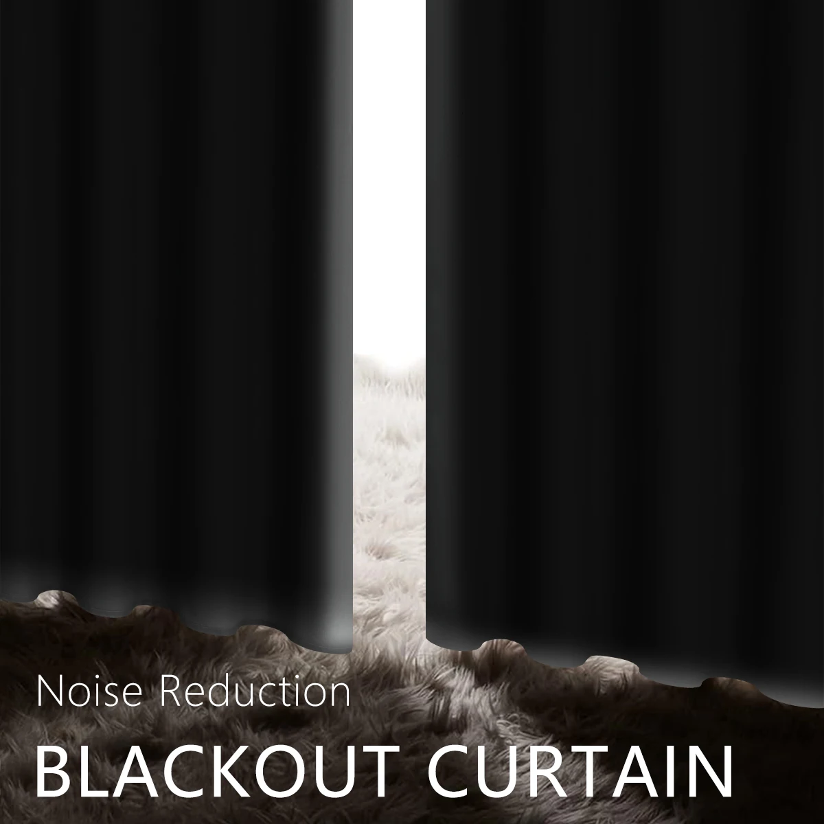 1pc Solid 100% Blackout Curtains with Grommets, Total Privacy Drapes for Bedroom, Beautiful Curtains for Living Room 5