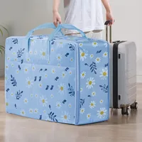 1pcs non-woven zou chrysanthemum storage bag, wide handle, smooth zipper, dustproof and mildew-proof, suitable for clothes, etc 1