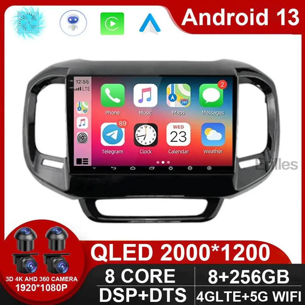 

Car Radio For FIAT Toro Central Multimidia 2017 - 2021 Video Player Navigation GPS Android 13 Auto Carplay BT No 2 Din DVD