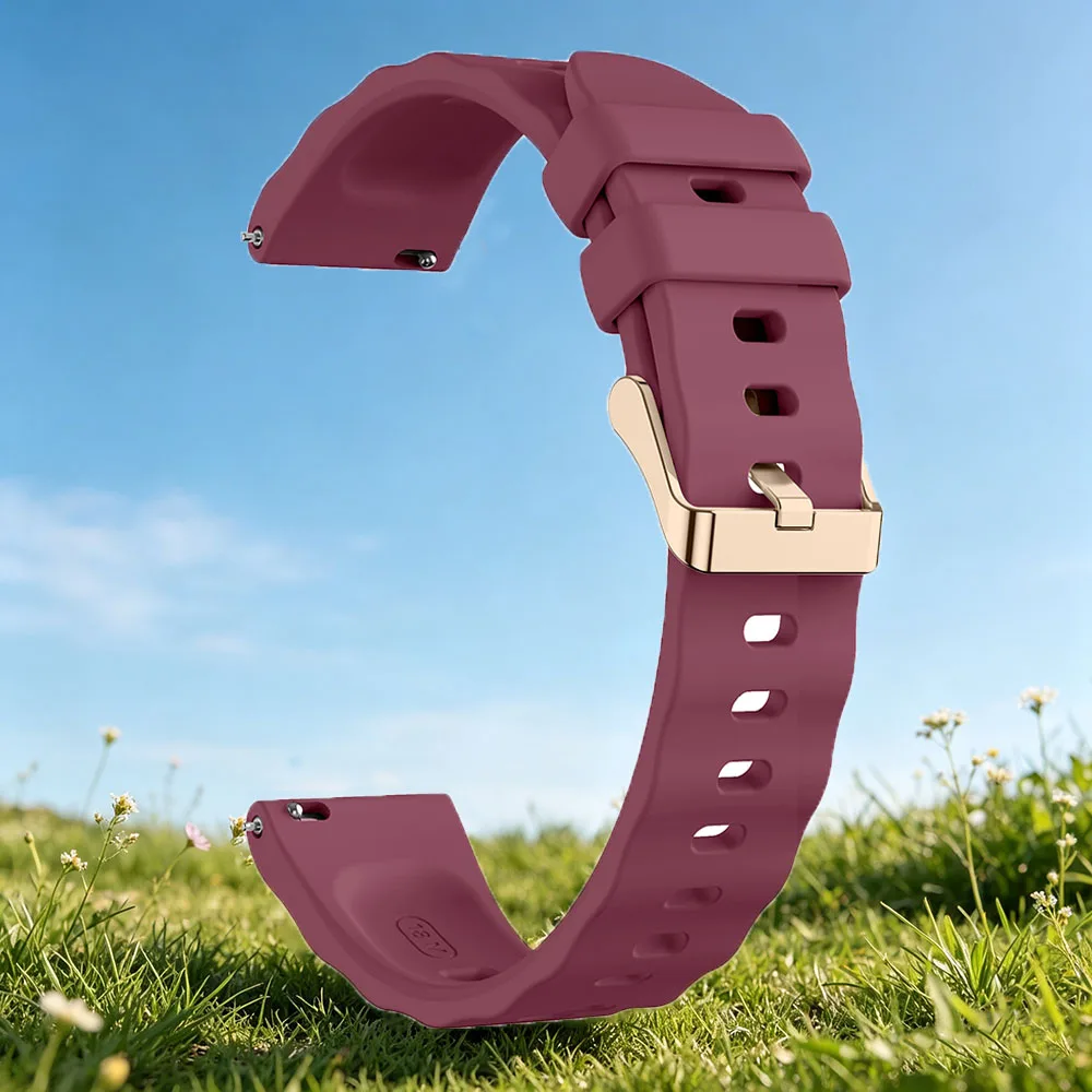 Premium 18mm Silicone Watch Band - Elegant Bracelet Wristband Strap