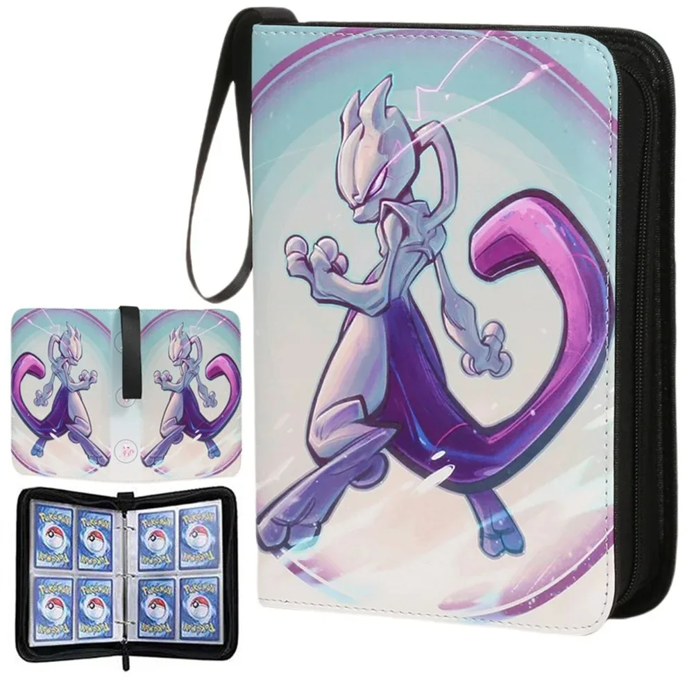 Card Album 400 Pocket Monster Card Album Picchu Card Clip Anime Album Classic Portable Storage Book Pocket Monster Children's
