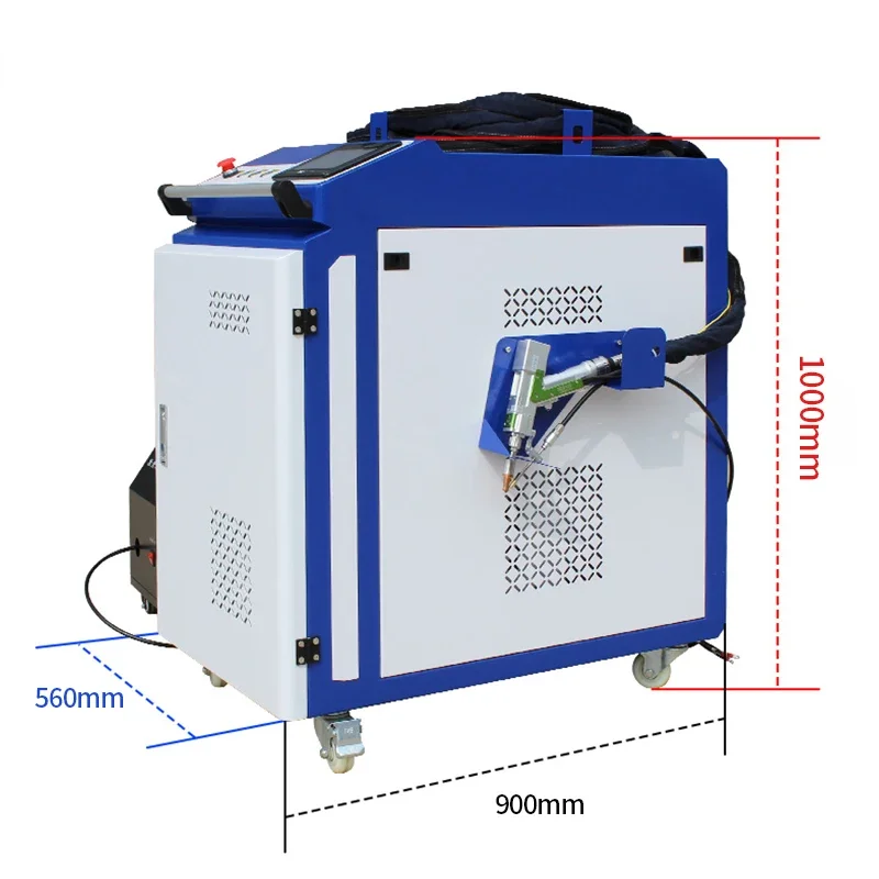 2KW 1.5KW 1KW Laser Welding Machine Handheld 3In1 Cutting Cleaning Welder for Stainless Steel Gold Silver Oxides Cutter Descale 2