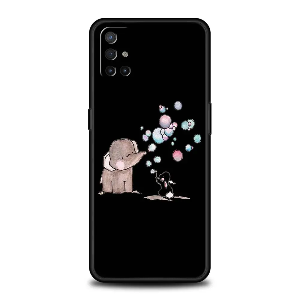 Couple Style Cartoon Phone Case - Black Cover