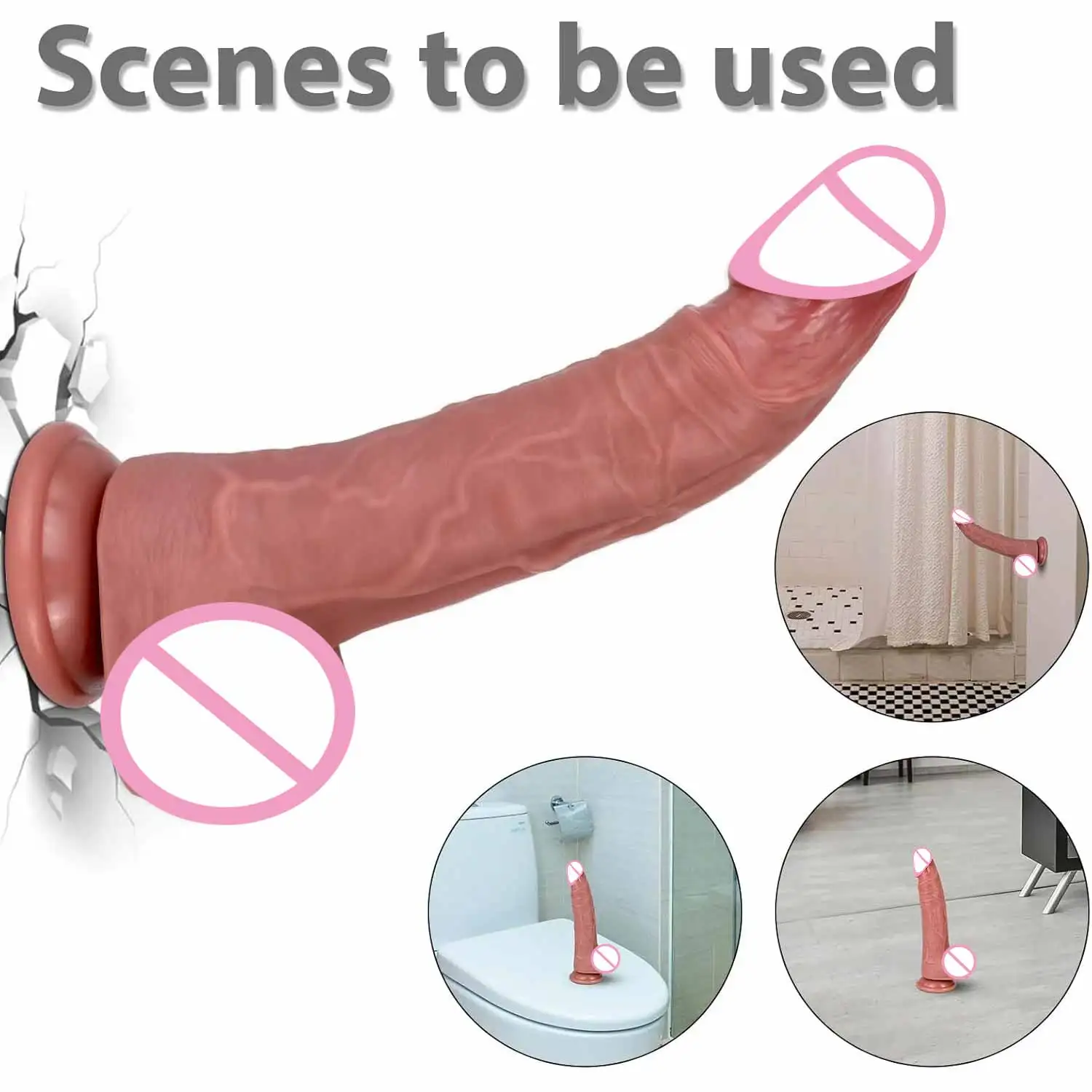 Big Penis Realistic Dildo Double Penetration Thick Huge Anal Plug Soft Vagina Masturbator Fake Dick Sexy Adult Sex Toy for Women