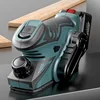 12V 13000RPM Brushless Cordless Electric Planer  Handheld Mini Planer for Makita18V Battery Wood Cutting Tool with Wrench 1