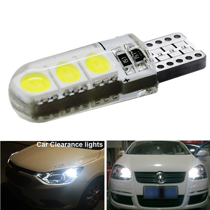 ڵ ȣ LED , W5W T10, 12V COB 6SMD  Ʈ ȭƮ, ڵ ׸  ¦ ,  ̵ ȣ , 10 