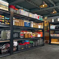 W Garage Shelving Heavy Duty 2500 LBS,Storage Shelves Commercial Metal Shelving Unit Rack Shelf for Garage Warehouse Pantry,Kitc 2