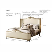 Lit double 180x200cm avec cadre et tête de lit, lit matrimonial de luxe, base Queen, mobilier de chambre moderne pour adultes, en liquidation 2