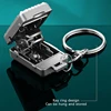 Exquisite Luggage Keychain Foldable Nail Cutter Stainless Steel Nail Clippers Rotary Toenail Fingernail Manicure Trimmer 1
