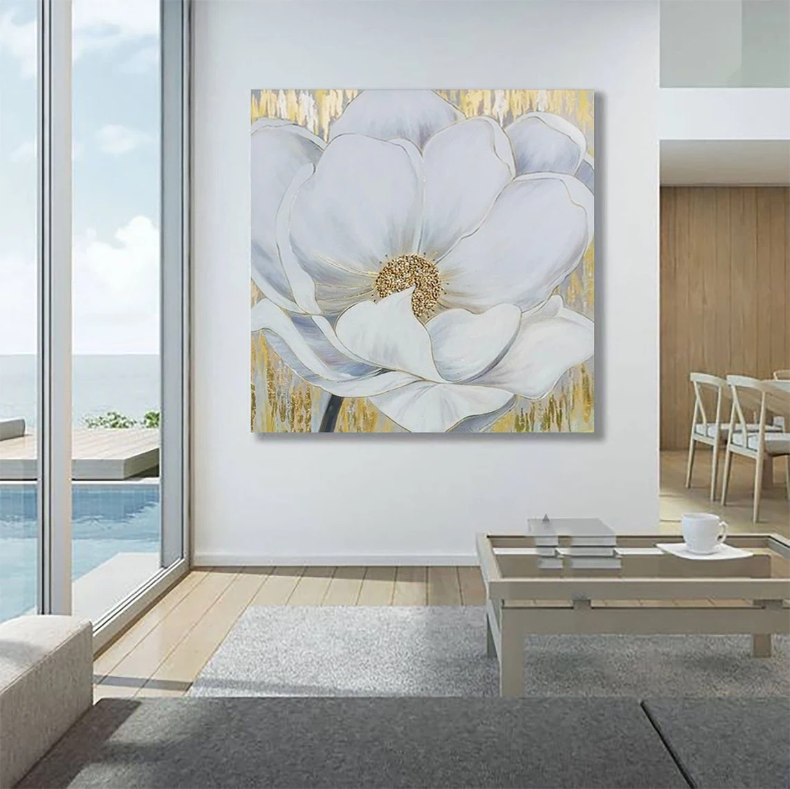 

Wall Decor Hand Painted Oil Painting On Canvas Abstract Extra large Landscape Flowers Wall Art Handmade Paintings For Home Decor