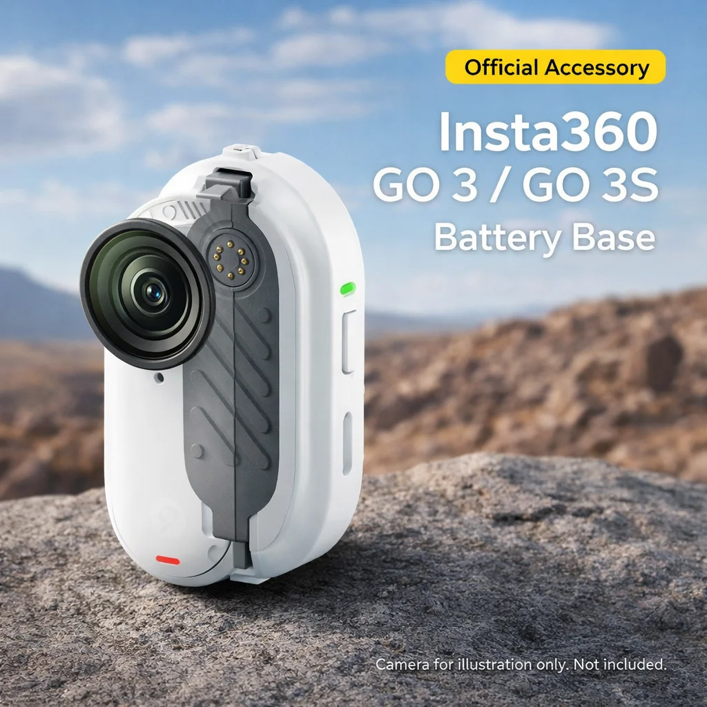 Batterie d'extension Insta360 GO 3 / GO 3S - Support magnétique et charge rapide