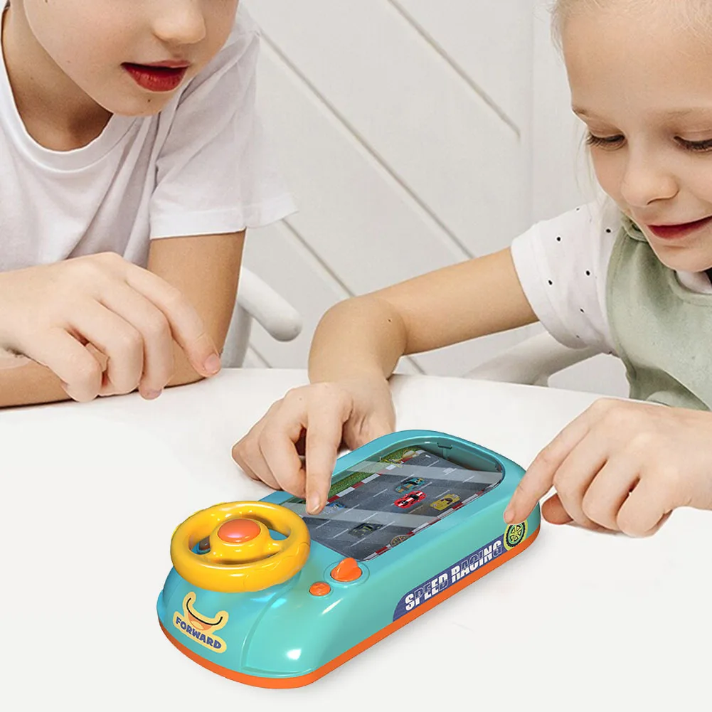 Musical Steering Wheel Racing Car Toy with Sounds Electronic Simulation Vehicle Adventure Game Gift for Children Toddlers