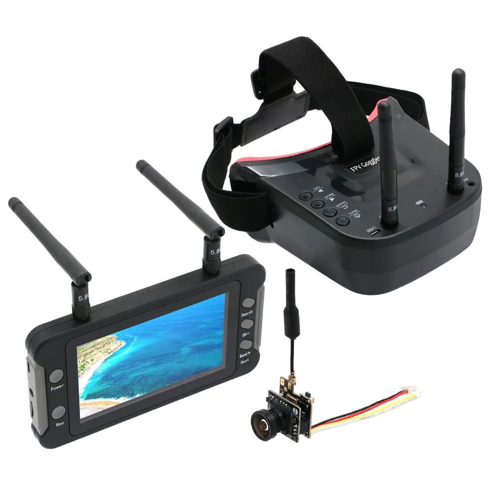 Moniteur FPV 5.8G 3 pouces 40 canaux avec batterie 1200mAh
