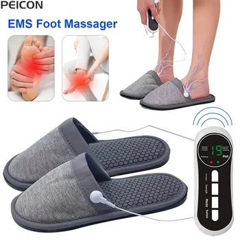 Pantofole per massaggiatore plantare EMS Scarpe per massaggio elettrico per piedi EMS con telecomando Stimolazione muscolare EMS Allevia il dolore Massaggiatore plantare 1