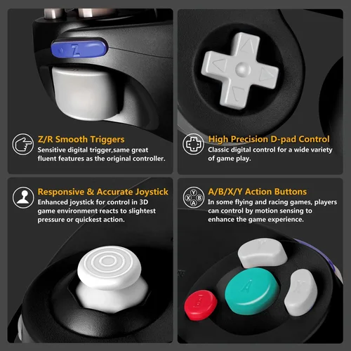Gamecube 컨트롤러 용 USB 유선 핸드 헬드 조이스틱 호환 Nintend For NGC GC Controle For MAC 컴퓨터 PC 게임 패드 2