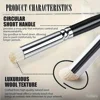 Premium Goat Hair Drybrush and Stippling Brush Set: Dense, Semi-stiff and Springy Bristles for Fine Detailing in Art Painting 4