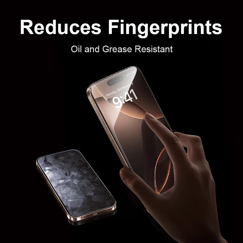 Joyroom 1/2 زجاج مضاد للتجسس لهاتف آيفون 16 برو ما...