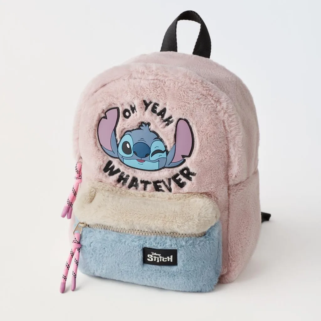 Disney Stitch Anime Peluche Zaino Cartoon Trendy School Bags Girl Kawaii Stich Bambini Outdoor Travel Fashion Backpacking Gift
